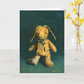 Carte de voeux Zombie Bunny (Fleur jaune)