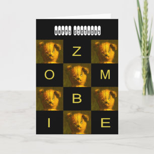 Carte de voeux Zombie Teddy