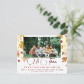 Carte de voisinage à l'aquarelle d'automne moderne (Debout devant)