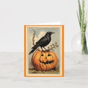 Carte De Voiturage Halloween Et Citrouille