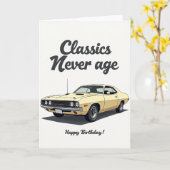 Carte de voiture classique douce (Fleur jaune)