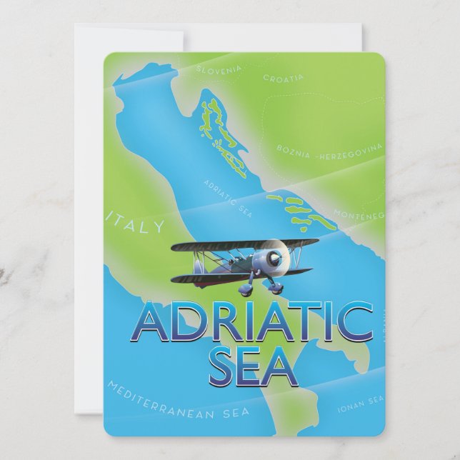Carte de vol de la mer Adriatique (Devant)
