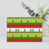 Carte de vote pour un pull de Noël moche (Debout devant)