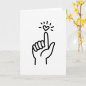 Carte de votre toucher aimant (Fleur jaune)