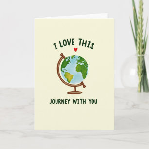 Carte de voyage Amour pour notre monde