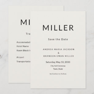 Carte de voyage "Architectural Save the Date"