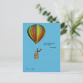 Carte de voyage avec montgolfière (Debout devant)