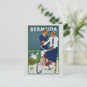 Carte de voyage Bermudes vintage (Debout devant)