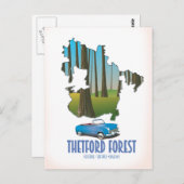 carte de voyage carte de voyage de la forêt de ash (Devant / Derrière)