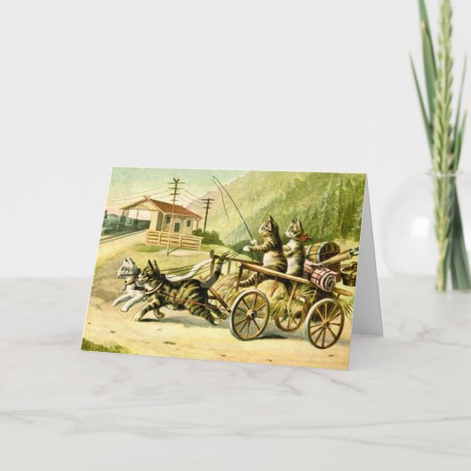 Carte de voyage de chats (Devant)