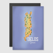 Carte de voyage de Delos Grèce (Devant / Derrière)