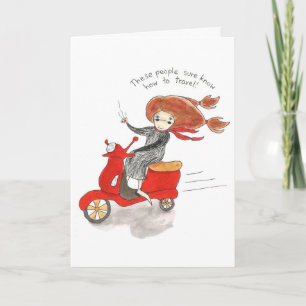 Carte de voyage de fève