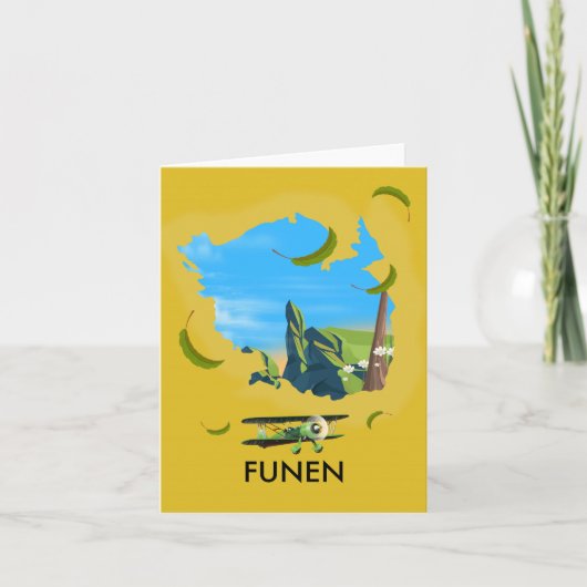 Carte de voyage de Funen, Danemark (Devant)