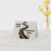 Carte de voyage de la Semaine de sensibilisation à (Fleur jaune)