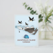 Carte de voyage de l'île Bathurst Canada (Debout devant)