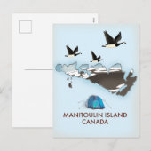 Carte de voyage de l'île Bathurst Canada (Devant / Derrière)