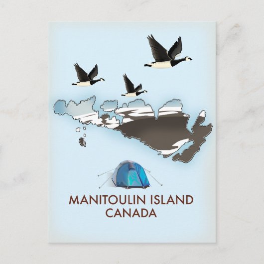 Carte de voyage de l'île Bathurst Canada (Devant)