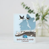 Carte de voyage de l'île Bathurst Canada (Debout devant)