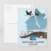 Carte de voyage de l'île Bathurst Canada (Devant / Derrière)