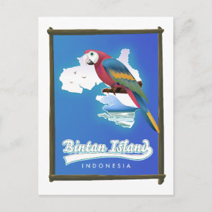 Carte de voyage de l'île de Bintan Indonésie