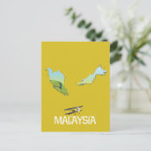 Carte de voyage de Malaisie (Debout devant)
