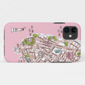 Carte de voyage de New York coque iphone (Dos (Horizontal))