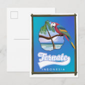 Carte de voyage de Nias Island Indonésie (Devant / Derrière)