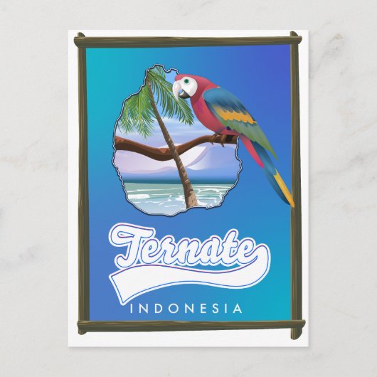 Carte de voyage de Nias Island Indonésie (Devant)
