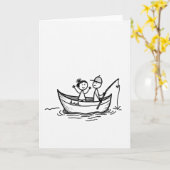 Carte de voyage de pêche de papas simples (Fleur jaune)