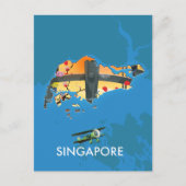 Carte de voyage de Singapour (Devant)