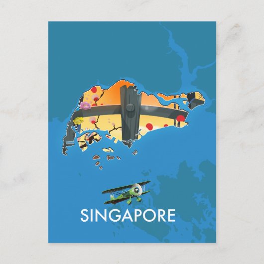 Carte de voyage de Singapour (Devant)