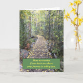 Carte de voyage d'inspiration (Fleur jaune)