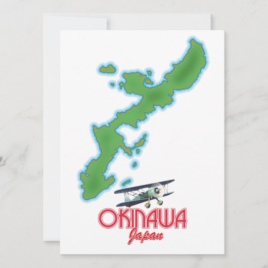 Carte de voyage du Japon d'Okinawa (Devant)