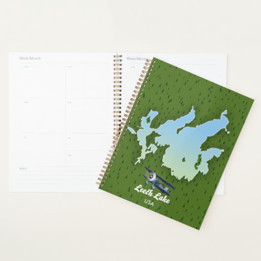 Carte de voyage du lac Leech (Devant avec enveloppe)