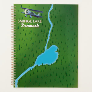 carte de voyage du lac Sminge Danemark