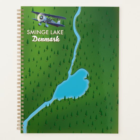 carte de voyage du lac Sminge Danemark (Devant)