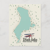 Carte de voyage du lac Utah, Utah (Devant)