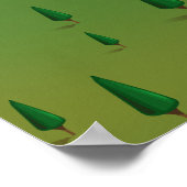 Carte de voyage du Rhin rétro. Poster (Coin)