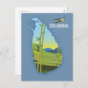 Carte de voyage du Sri Lanka