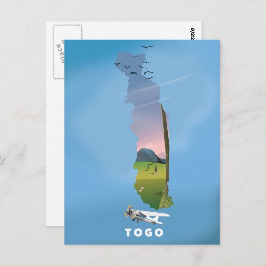 Carte de voyage du Togo (Devant / Derrière)