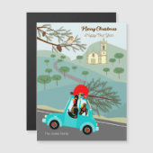 Carte de voyage festive de Noël du Rooster portuga (Devant / Derrière)