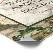 Carte de voyage Fête des mariées Affiche de bienve (Coin)