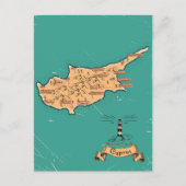 Carte de voyage illustrée Chypre (Devant)
