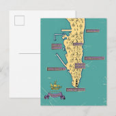 Carte de voyage illustrée de Gibraltar (Devant / Derrière)