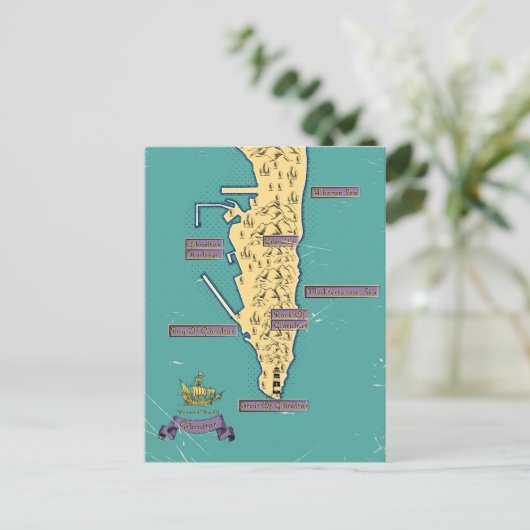 Carte de voyage illustrée de Gibraltar (Debout devant)