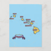 Carte De Voyage Illustrée De Hawaii (Devant)