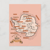 Carte de voyage illustrée de l'Antarctique (Devant)