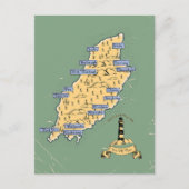 Carte de voyage illustrée de l'île de Man (Devant)