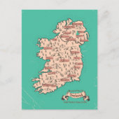 Carte de voyage illustrée d'Irlande (Devant)