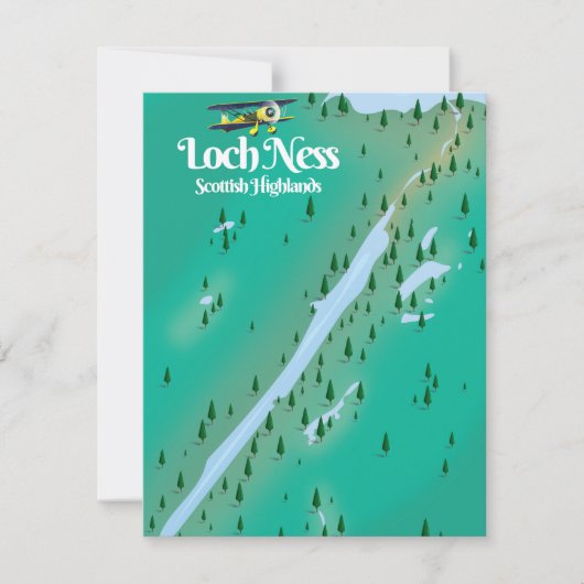 Carte de voyage Loch Ness Scottish Highlands (Devant)
